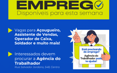 Agência do Trabalhador de Sarandi inicia a semana com 273 vagas de emprego disponíveis