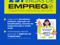 Agência do Trabalhador de Sarandi disponibiliza 231 vagas de emprego e anuncia entrevistas com empresas na próxima semana