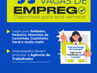Agência do Trabalhador de Sarandi inicia a semana com 95 vagas de emprego