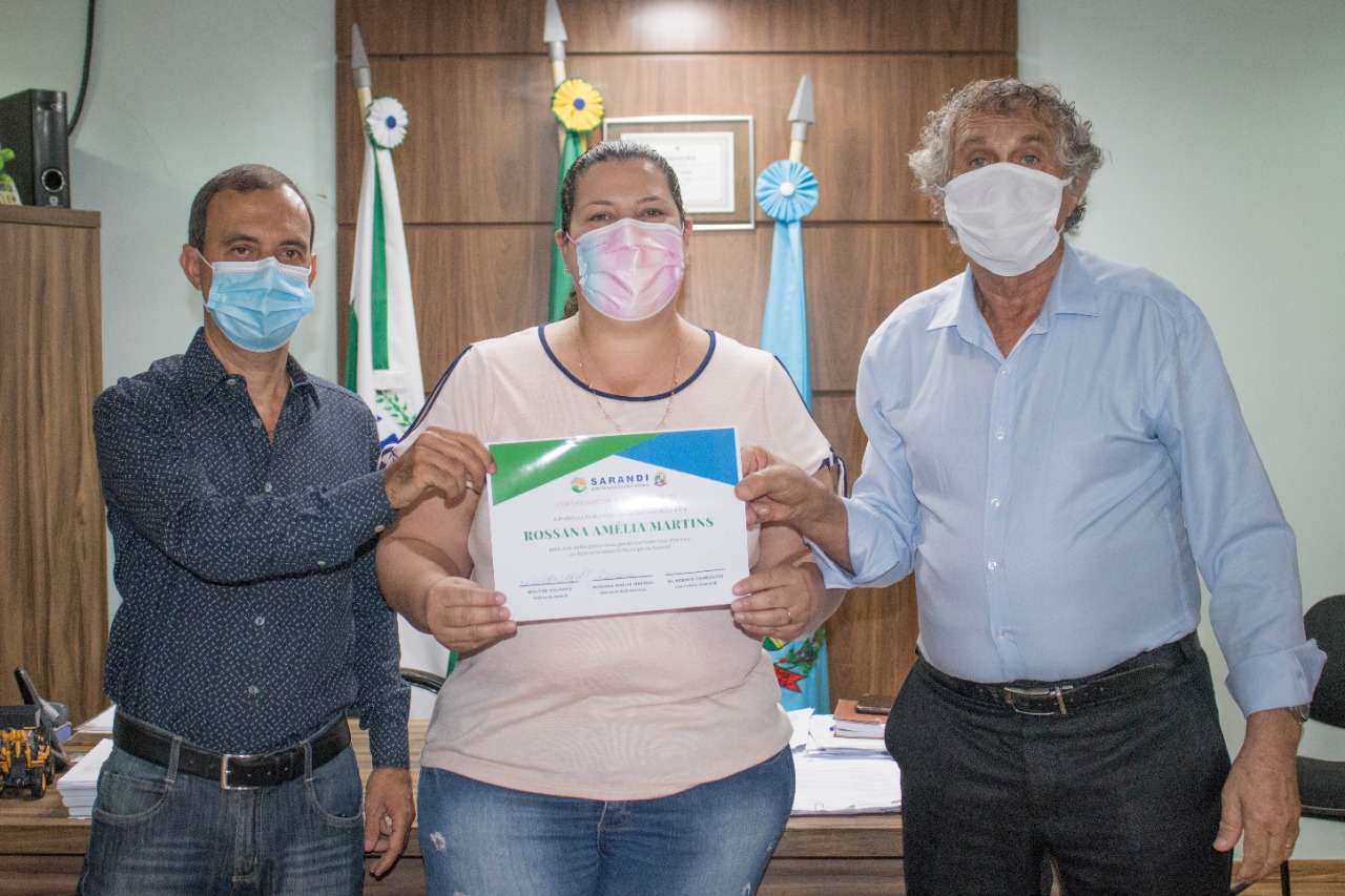 Certificado de Reconhecimento Setembro - Rossana Amélia Martins