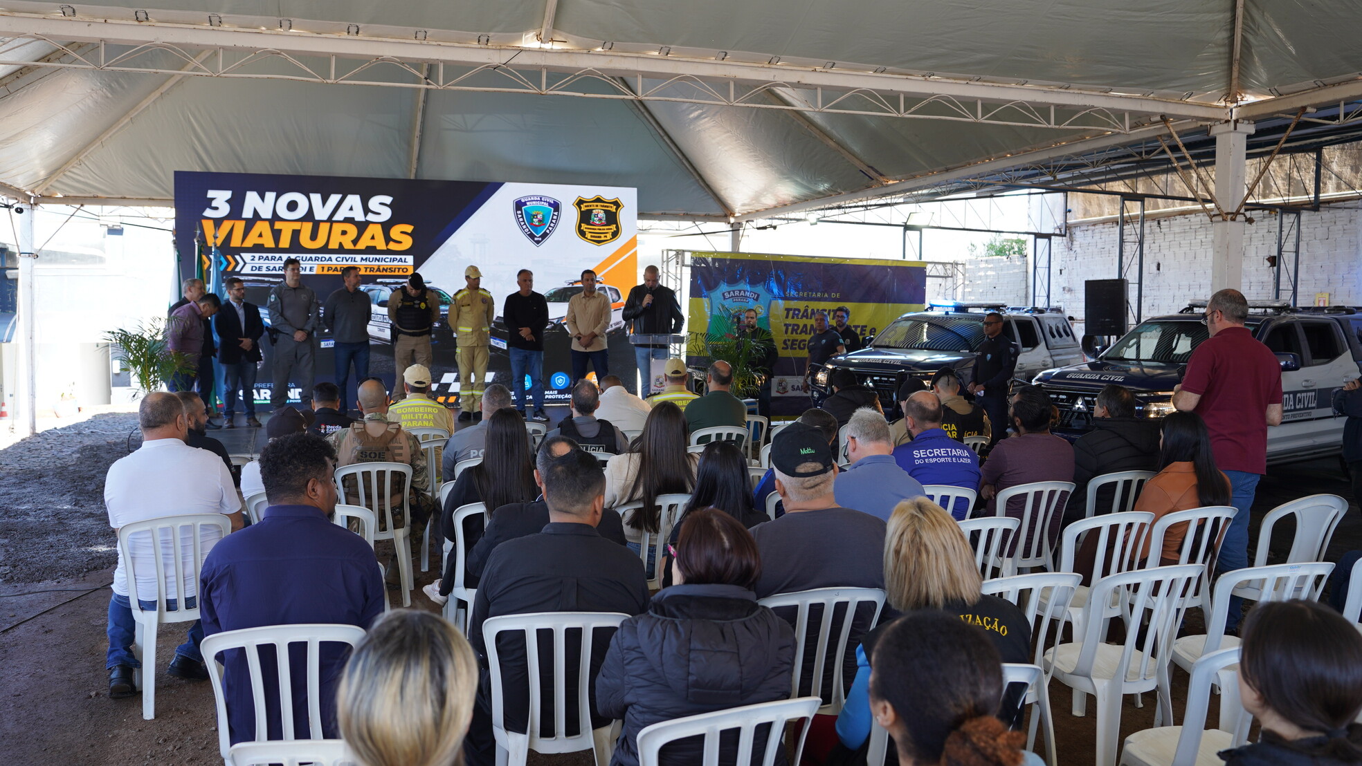 Prefeitura de Sarandi entrega novas viaturas e motocicletas para reforçar a segurança pública