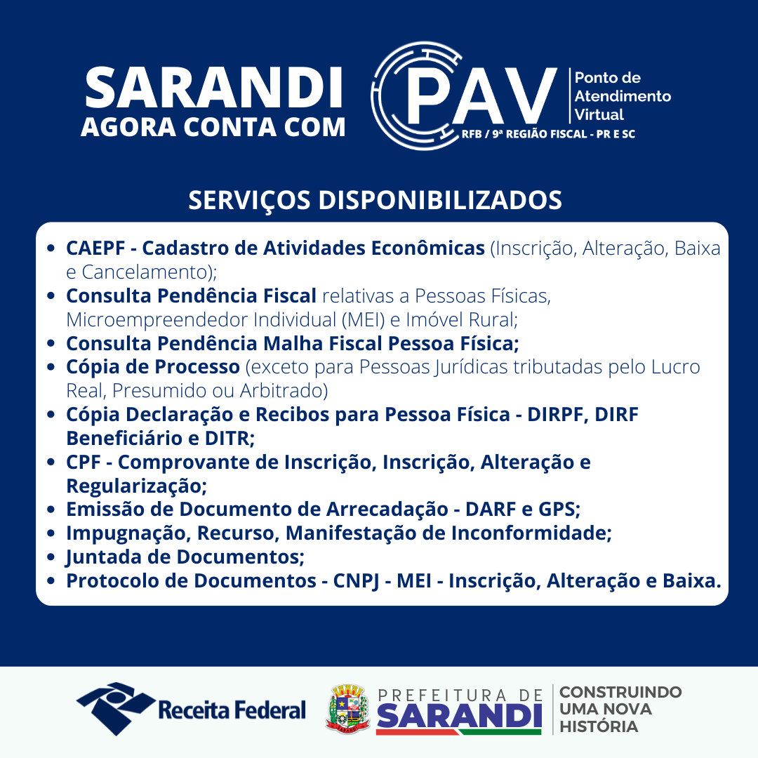 O PONTO DE ATENDIMENTO VIRTUAL DA RECEITA FEDERAL (PAV), JÁ ESTÁ  FUNCIONANDO NO MUNICÍPIO. - Prefeitura Municipal de Monte Belo - MG -  Prefeitura de Monte Belo - MG