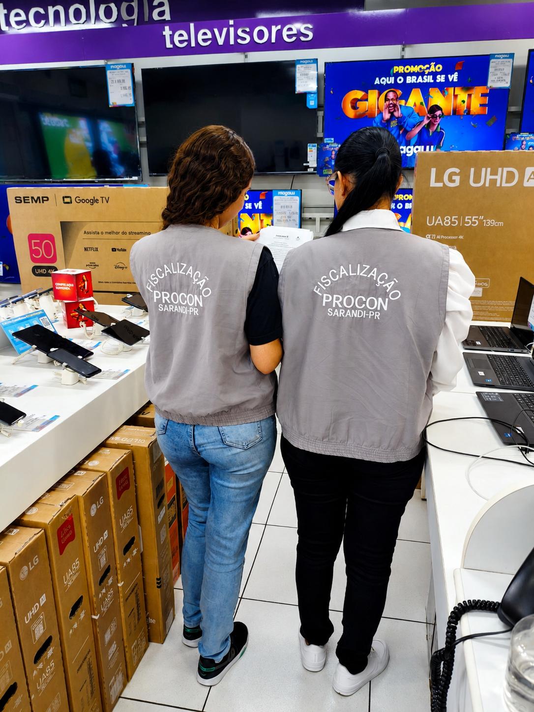 PROCON Sarandi participa de ação estadual para orientar comércio e reforçar direitos do consumidor