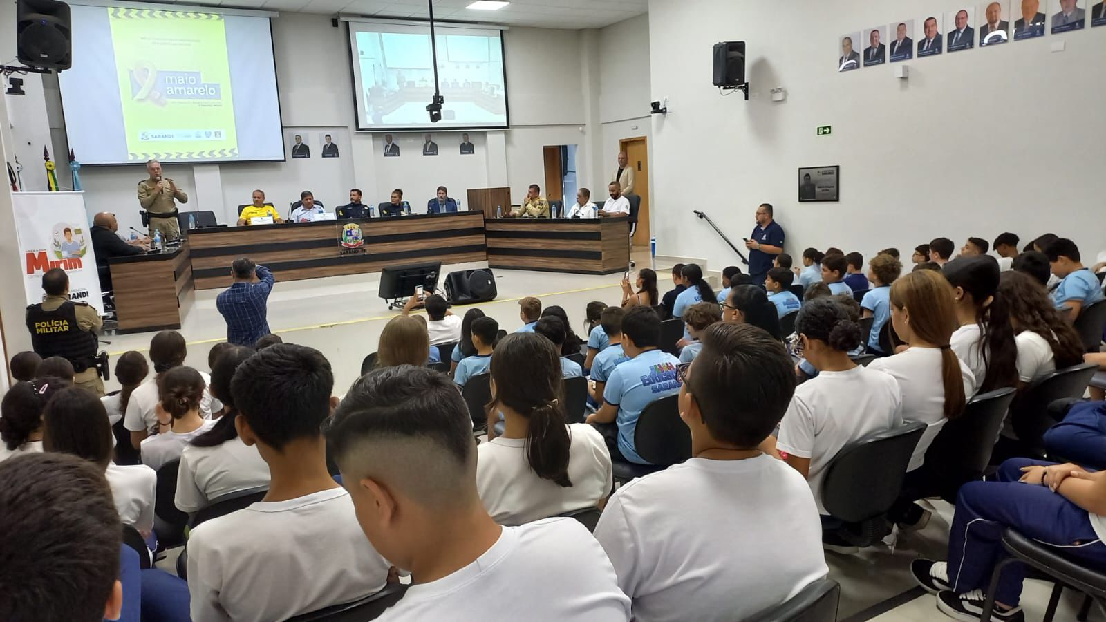 Sarandi abre oficialmente o Maio Amarelo 2026 com ações educativas para promover um trânsito mais seguro