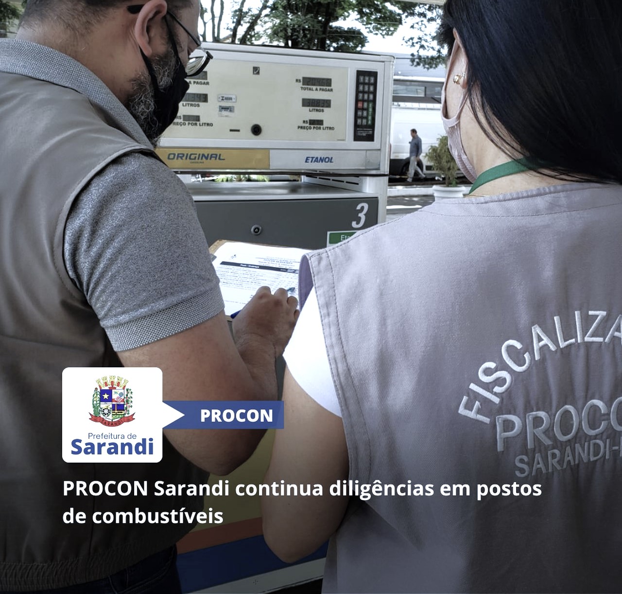 PROCON Sarandi fiscaliza aumentos preço dos combustíveis