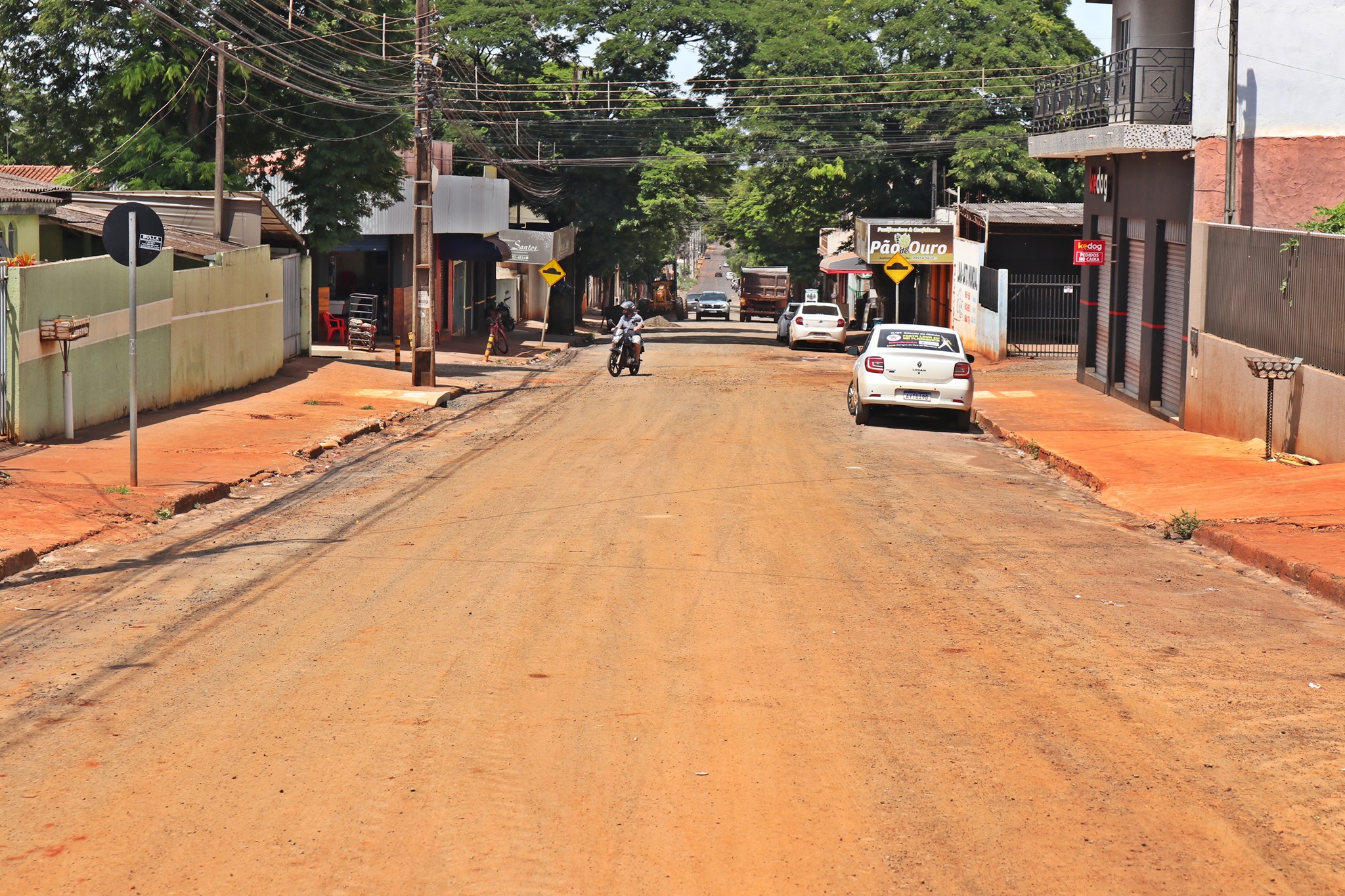 Obra de galerias pluviais da Estrada Octávio Colli