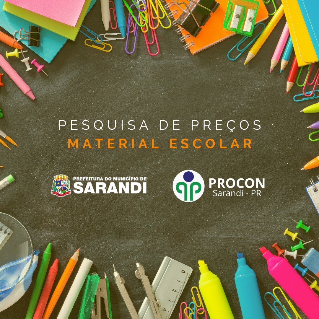 Pesquisa de Preços: Material Escolar