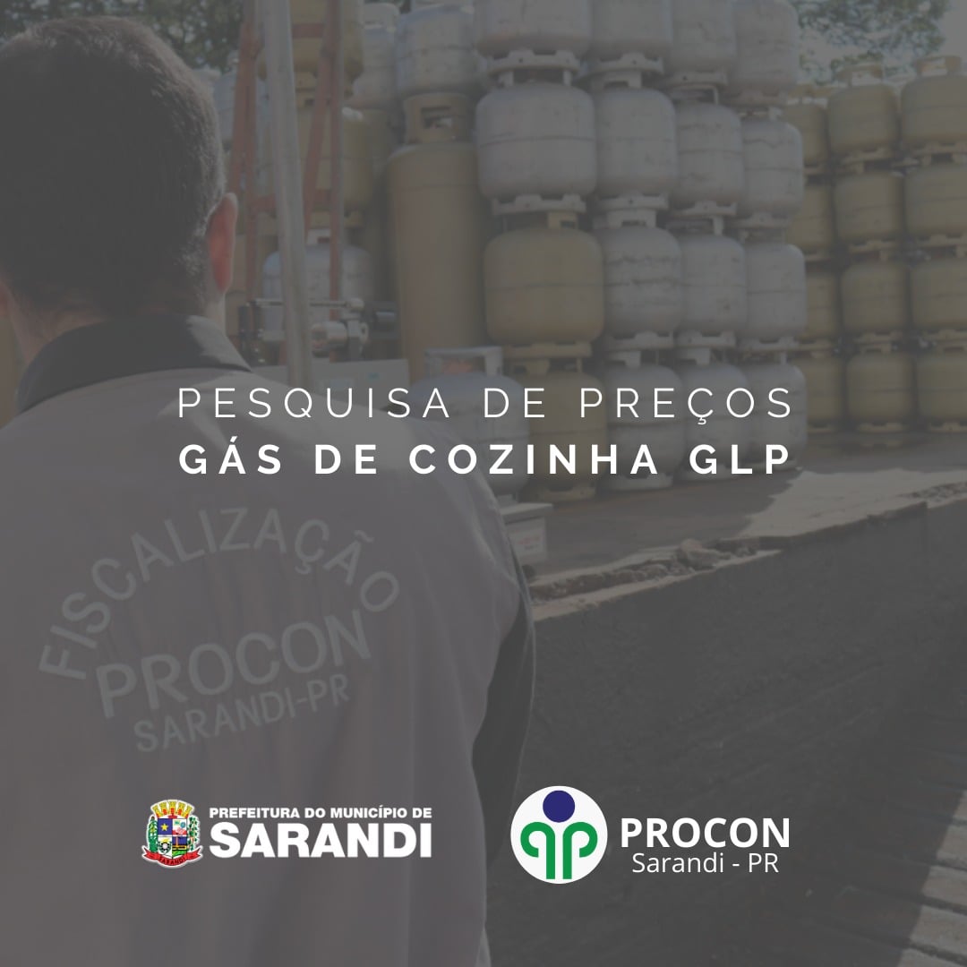 PROCON Sarandi constata variação de 23,61% no preço do gás de cozinha