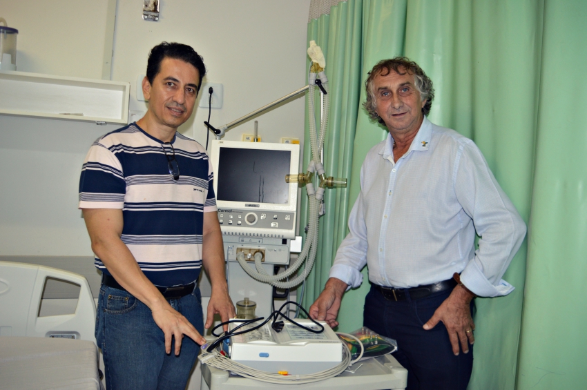 Upa recebe aparelho  para a realização do exame 