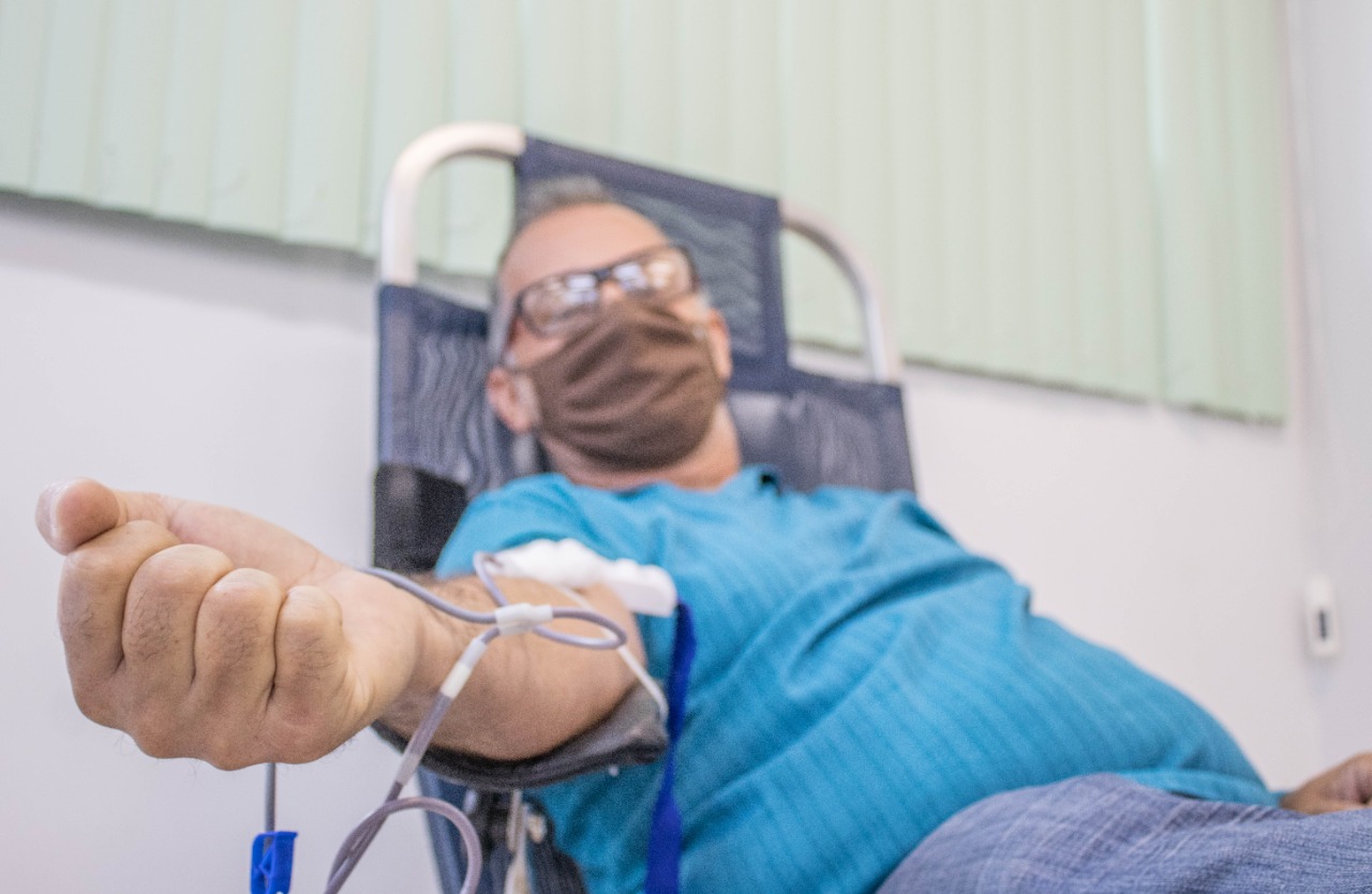 Primeiro dia da campanha de doação de sangue 