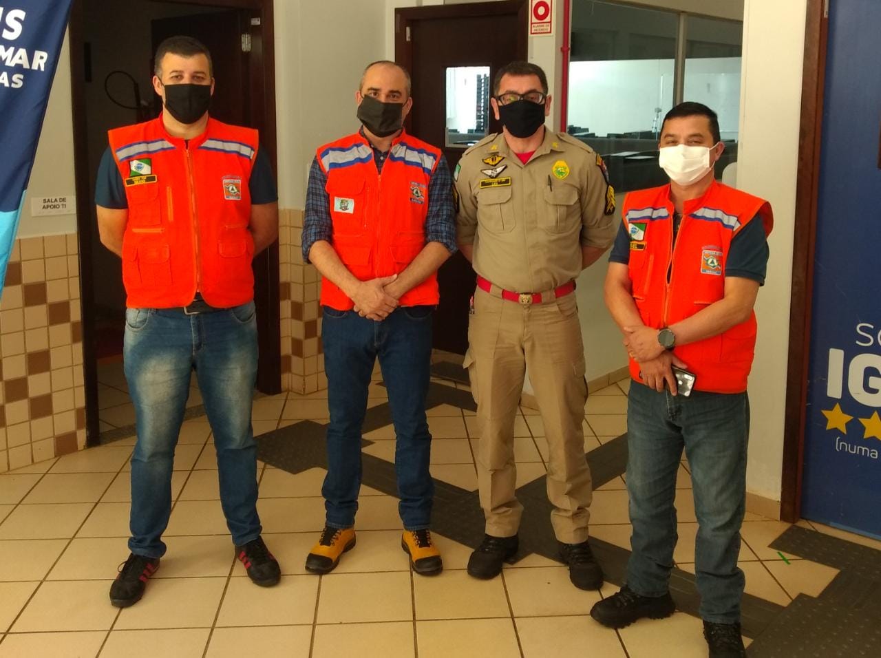 Coordenador Operacional da Defesa Civil de Sarandi e Secretário Municipal de Saneamento e Meio Ambiente participam de Curso de capacitação