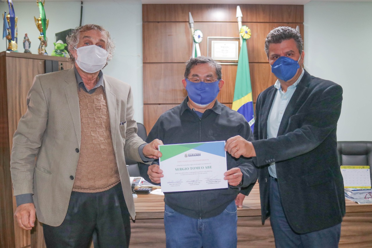 Certificado de Reconhecimento - Sergio Tomuo Abe