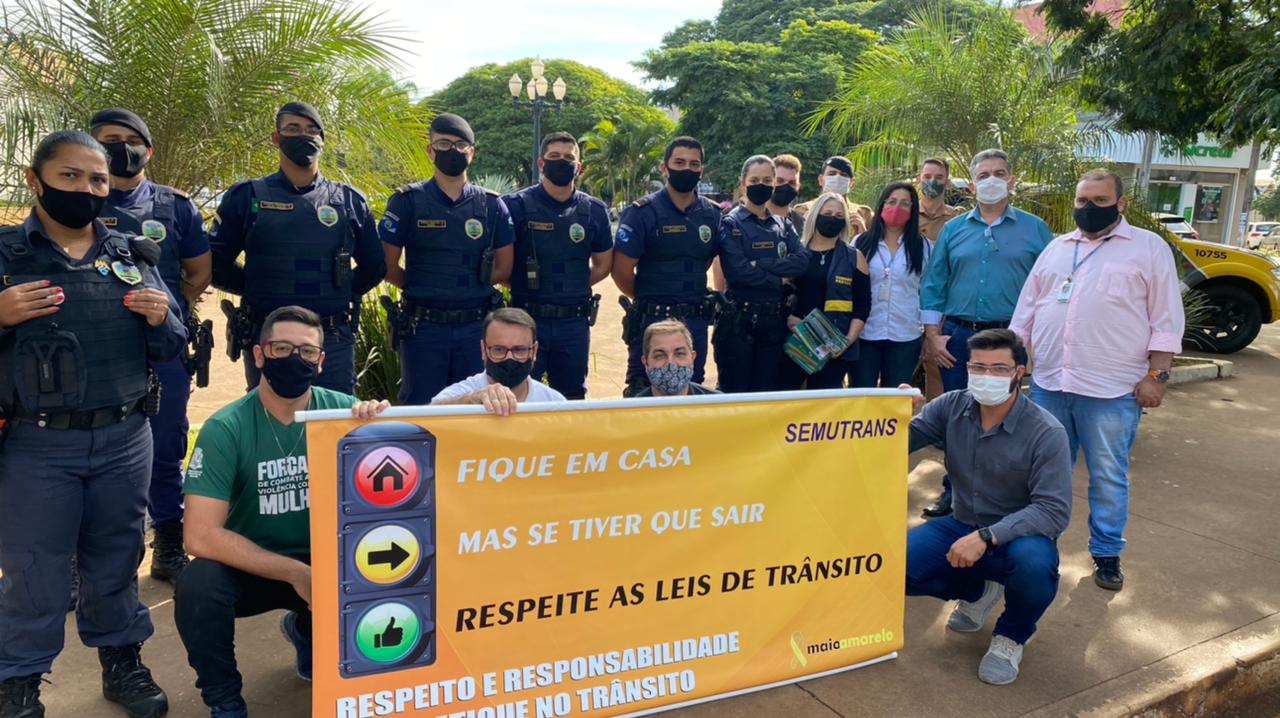 SEMUTRANS realiza ações durante todo Maio Amarelo de 2021