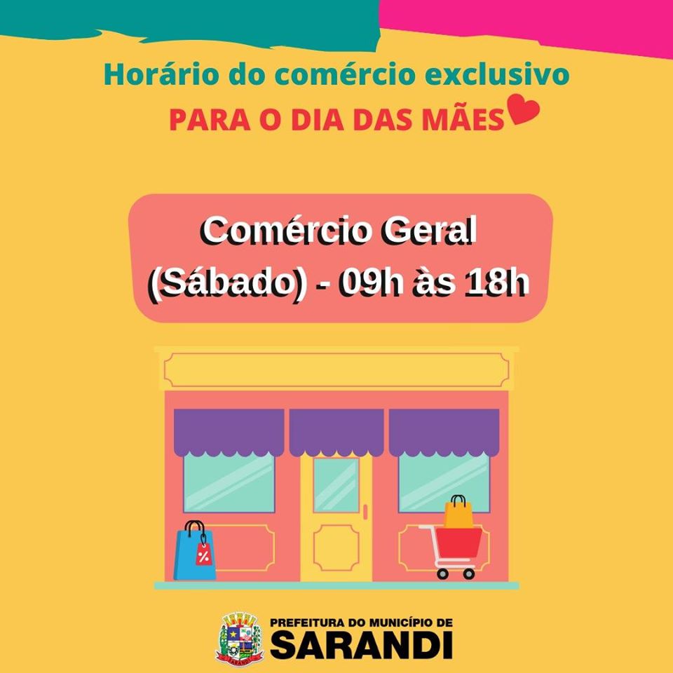Comércio estende horário para compras do Dia das Mães 