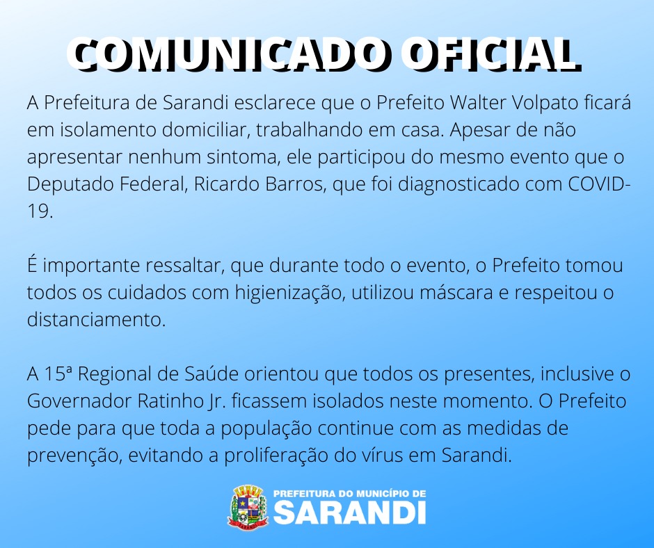 COMUNICADO OFICIAL