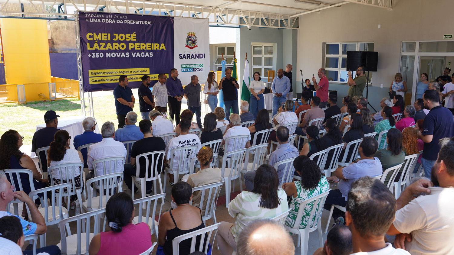Prefeitura de Sarandi inaugura CMEI José Lázaro Pereira no Jardim Nova Sarandi III