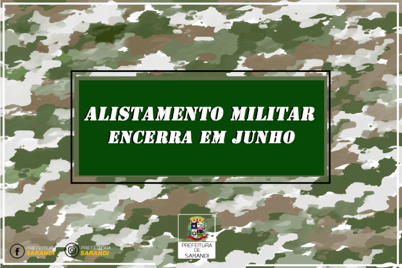 Alistamento Militar encerra em Junho