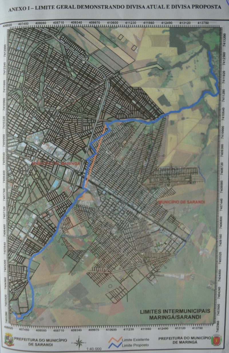 Projeto que determina novo limite entre Sarandi e Maringá foi aprovado hoje em Curitiba