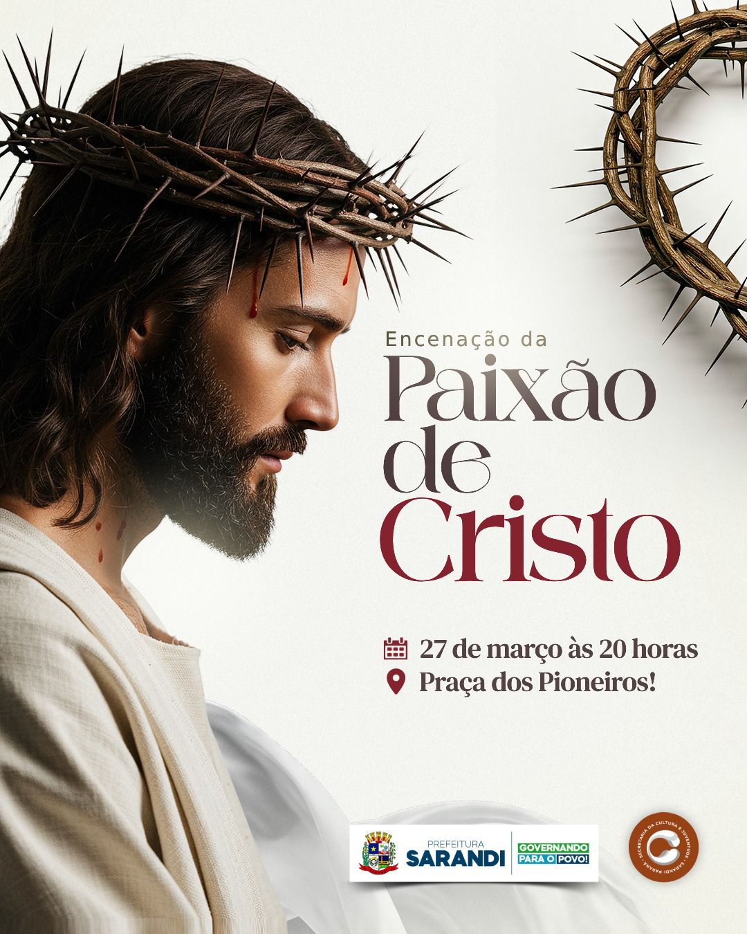 Sarandi recebe pela primeira vez a Encenação da Paixão de Cristo e convida toda população para acompanhar