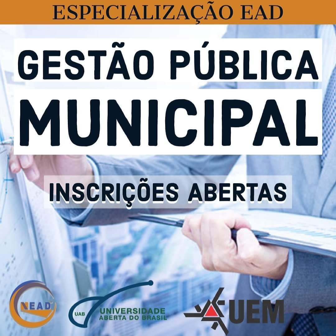 Especialização em Gestão Pública Municipal - Polo Sarandi - Especialização Gratuita