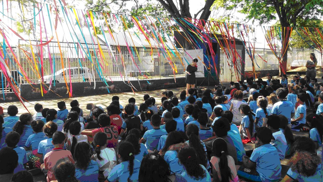 O Instituto Estre Ambiental realizou atividades com alunos de Sarandi
