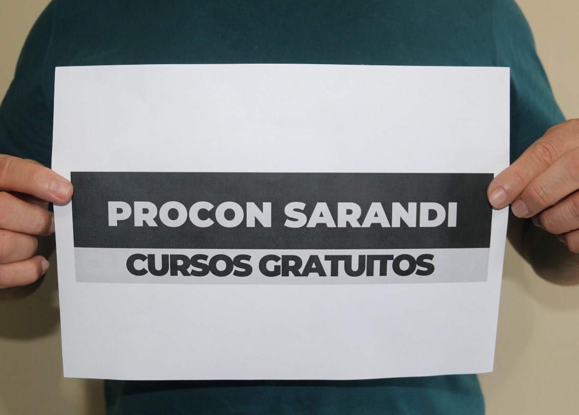 Procon Sarandi divulga cursos gratuitos sobre direitos do consumidor: inscrições até 18 de setembro