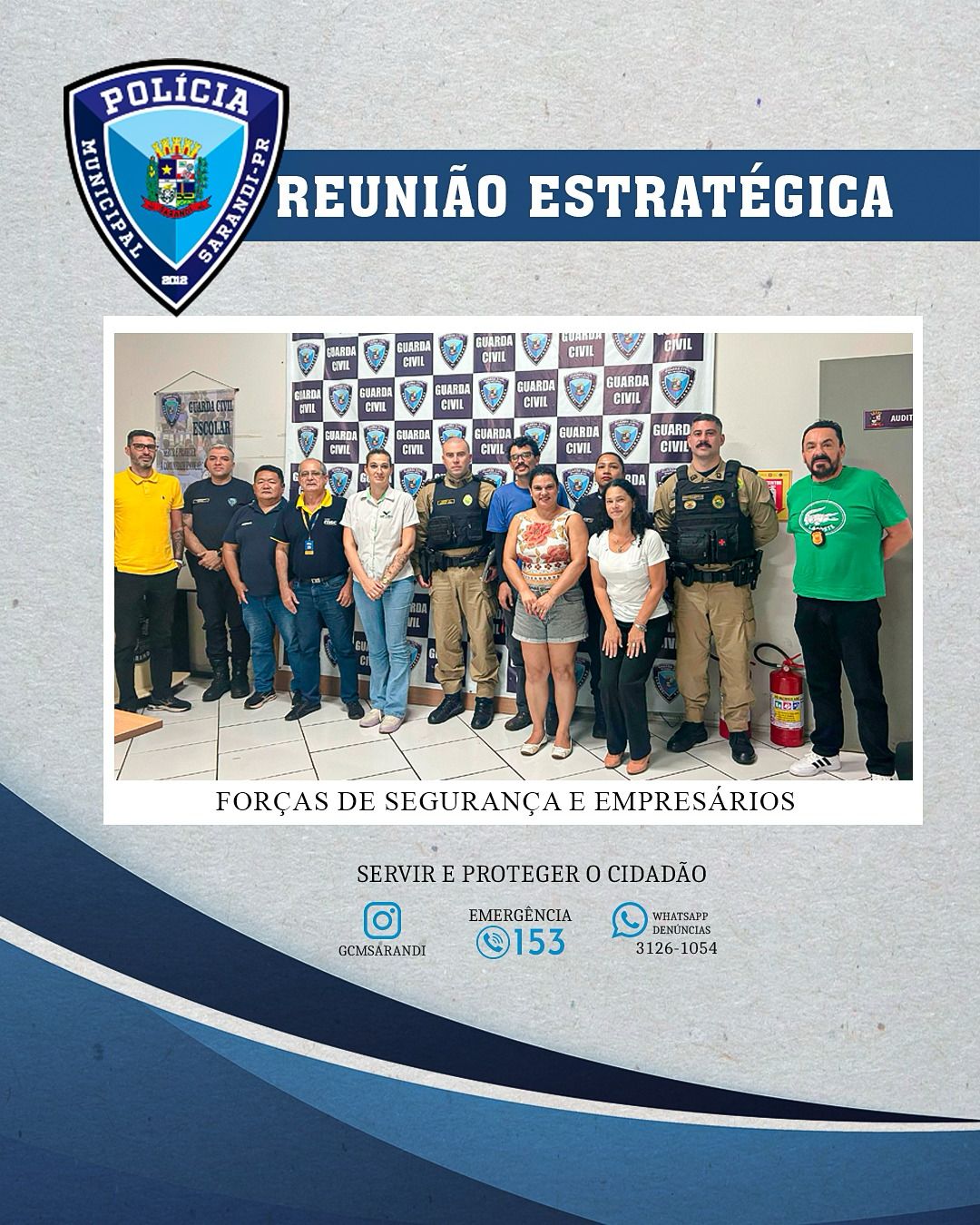 Forças de segurança e comerciantes unem estratégias para reforçar segurança no comércio local