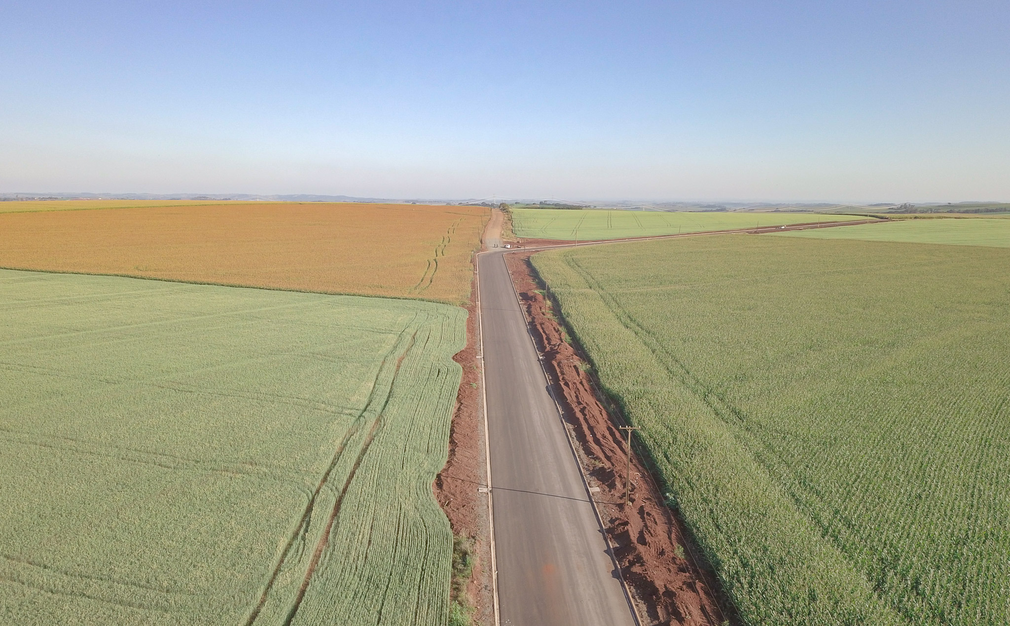Volpato anuncia implantação de ciclovia na Estrada Jaguaruna; pavimentação foi concluída e está na fase de sinalização