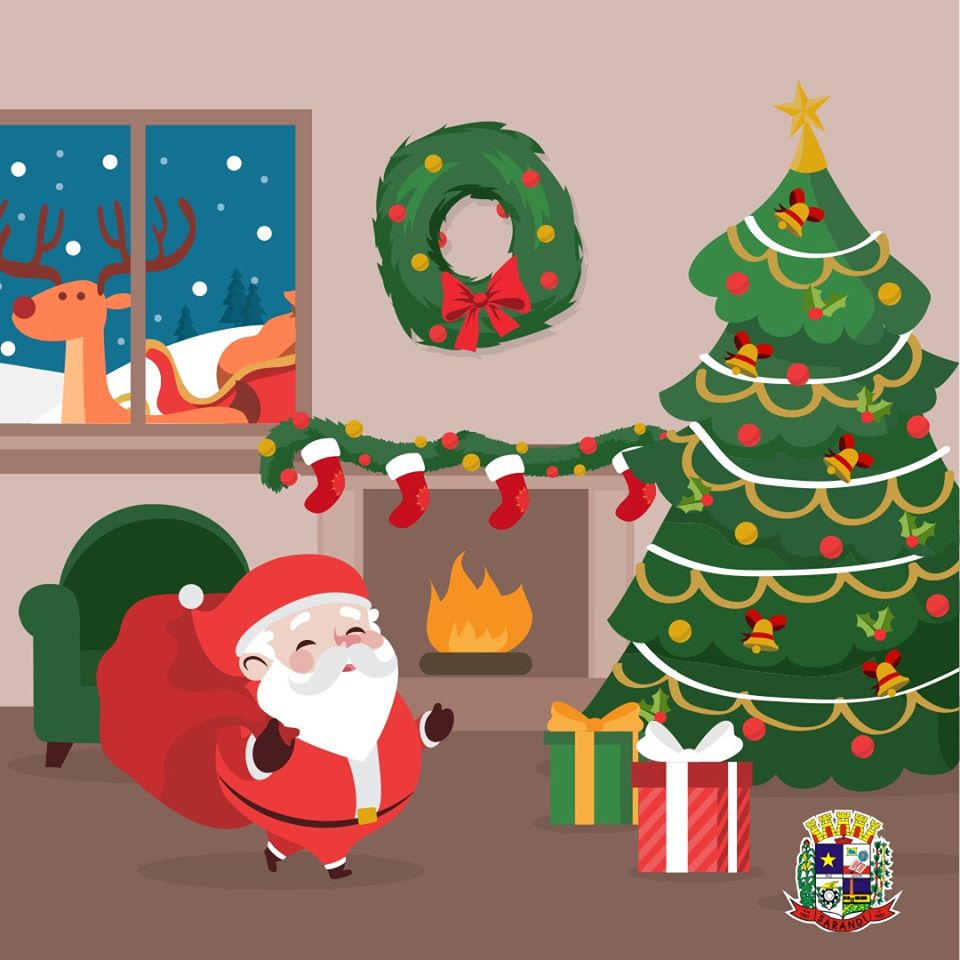 Papai Noel chega em Sarandi