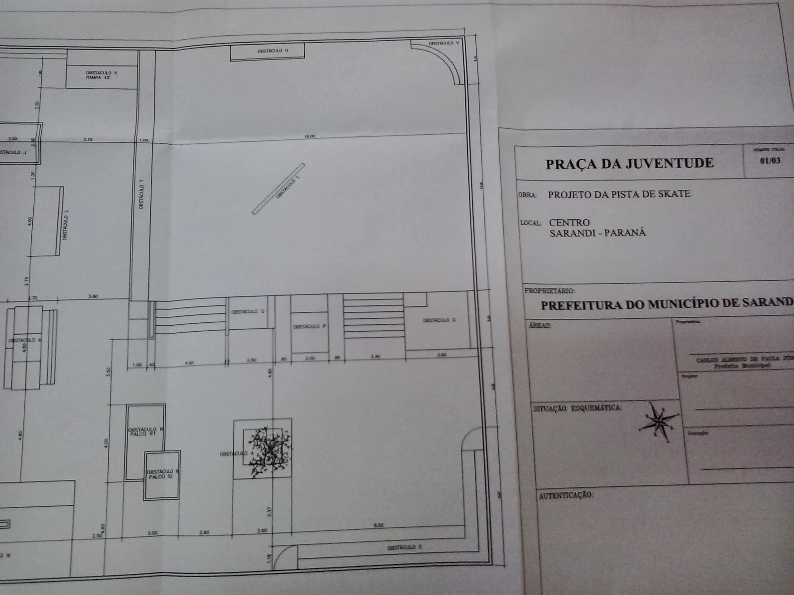 Pista de Skate de Sarandi vai ser a maior do Estado